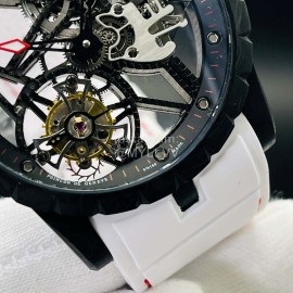 Roger Dubuis Bbr Factory Carbon Fibre Case Watch White