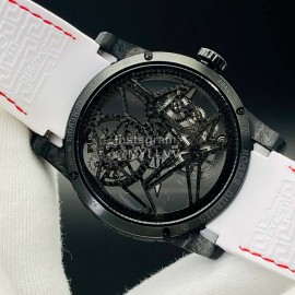 Roger Dubuis Bbr Factory Carbon Fibre Case Watch White