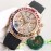Rolex Sgp Factory Diamond Dial Rubber Strap Watch Rose Gold