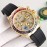 Rolex Sgp Factory Diamond Dial Rubber Strap Watch Gold