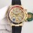 Rolex Sgp Factory Diamond Dial Rubber Strap Watch Gold