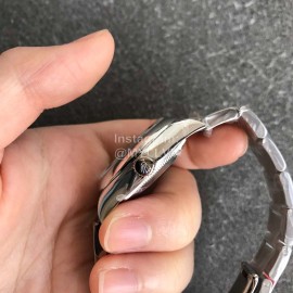 Rolex 31mm Red Dial Steel Strap Luminous Watch