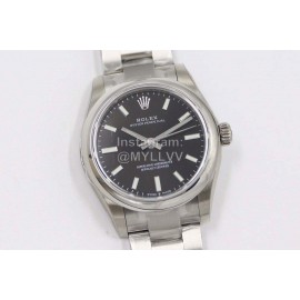 Rolex Steel Strap 31mm Black Dial Watch