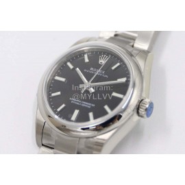 Rolex Steel Strap 31mm Black Dial Watch