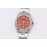 Rolex Steel Strap 31mm Red Dial Watch