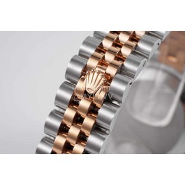 Rolex Steel Strap Sapphire Crystal 31mm Silver Dial Watch