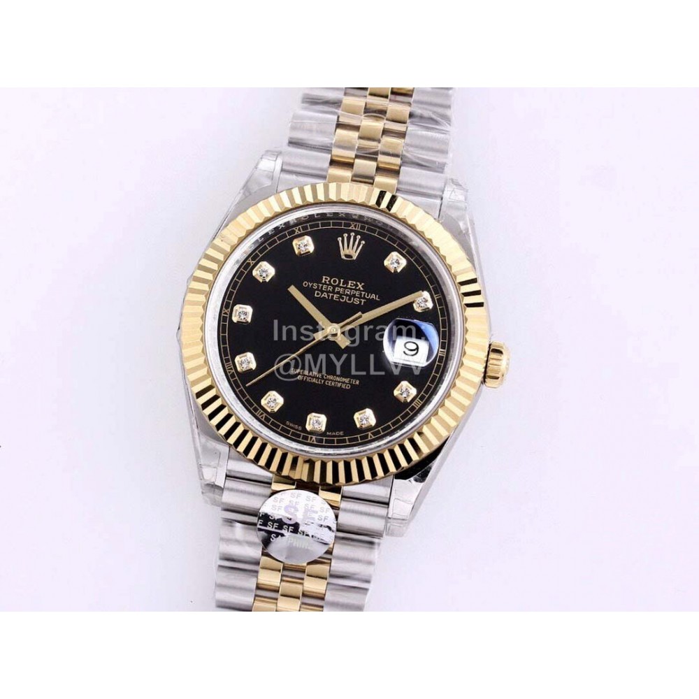Rolex Sf Factory Oyster Perpetual Datejust 41 Watch Black