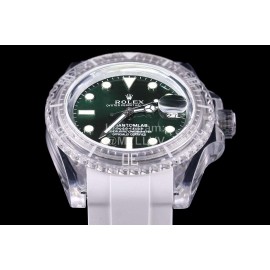 Rolex New Sapphire Crystal Rubber Strap Watch