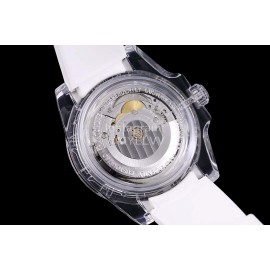 Rolex Sapphire Crystal Rubber Strap Navy Dial Watch