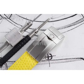 Rolex Tw Factory 904l Steel Leather Strap Watch Yellow