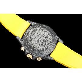 Rolex Yellow Rubber Strap Multifunctional Watch
