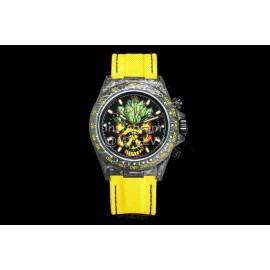 Rolex Soft Woven Strap Multifunctional Watch Yellow