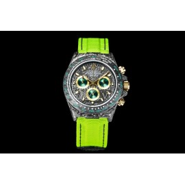 Rolex Soft Woven Strap Multifunctional Watch Green