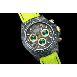 Rolex Soft Woven Strap Multifunctional Watch Green