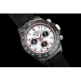 Rolex Soft Woven Strap Multifunctional Watch Black