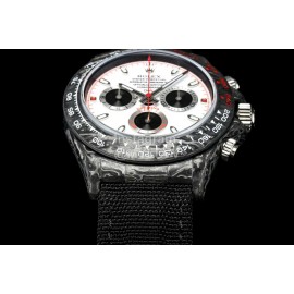 Rolex Soft Woven Strap Multifunctional Watch Black