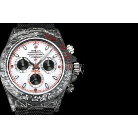 Rolex Soft Woven Strap Multifunctional Watch Black