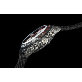 Rolex Soft Woven Strap Multifunctional Watch Black