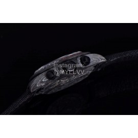 Rolex Soft Black Woven Strap Multifunctional Watch 