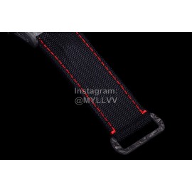 Rolex Soft Black Woven Strap Multifunctional Watch 