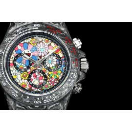 Rolex Pink Woven Strap Multifunctional Watch