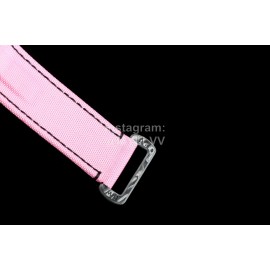 Rolex Pink Woven Strap Multifunctional Watch