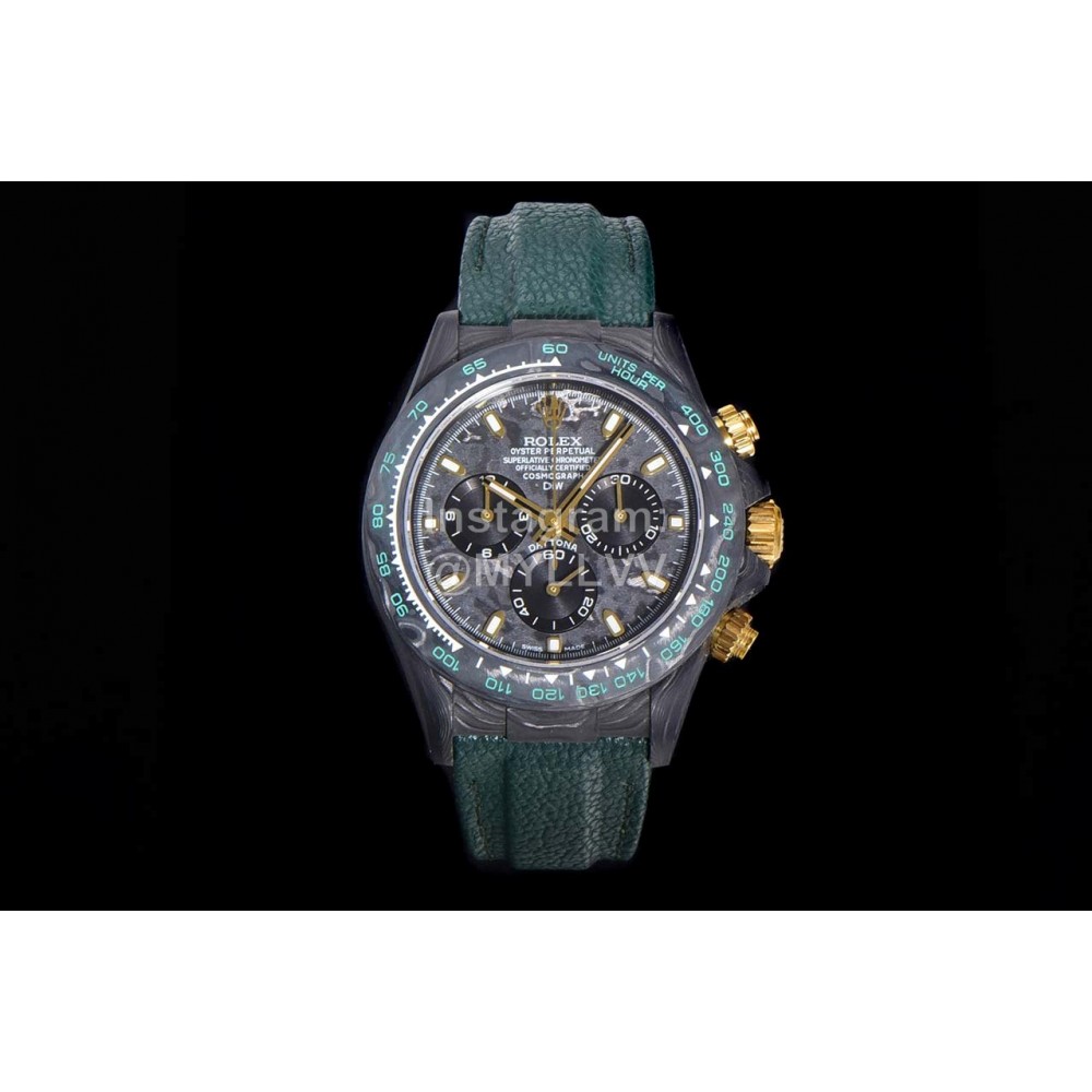 Rolex 40mm Dial Multifunctional Watch Dark Green