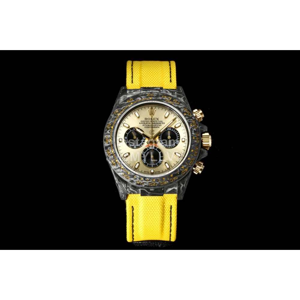 Rolex New 40mm Dial Multifunctional Watch Yellow