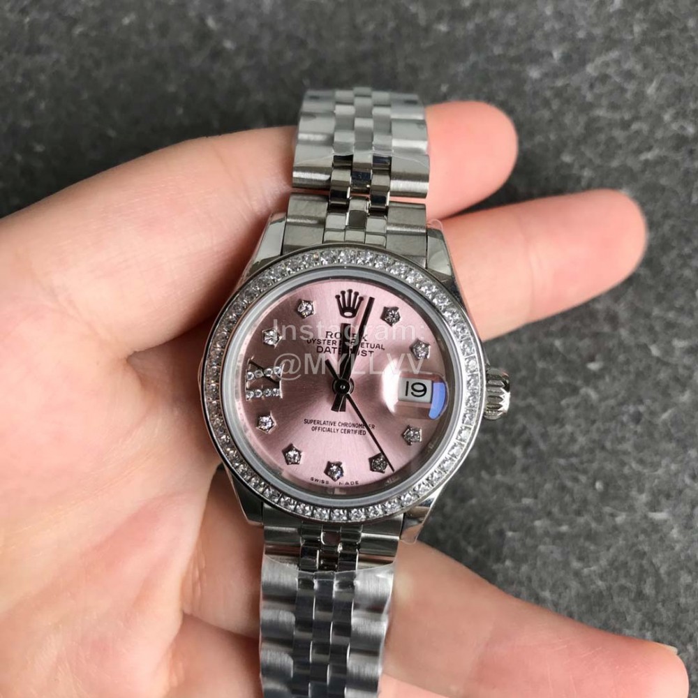 Rolex Datejust Fashion 28mm Dial Steel Strap Watch For Women