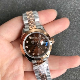 Rolex Datejust New 28mm Dial Steel Strap Watch Brown