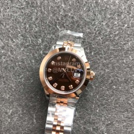 Rolex Datejust New 28mm Dial Steel Strap Watch Brown