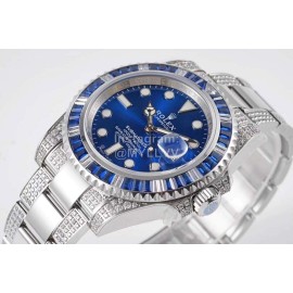Rolex 904l Steel 40mm Dial Watch Dark Blue