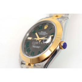 Rolex New 904l Steel 41mm Gray Dial Watch