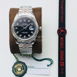 Rolex Tnt Factory Steel Strap Black Dial Watch