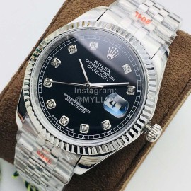 Rolex Tnt Factory Steel Strap Black Dial Watch