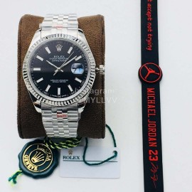 Rolex Tnt Factory New Steel Strap Black Dial Watch