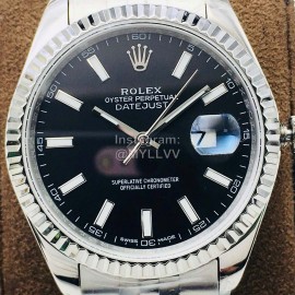Rolex Tnt Factory New Steel Strap Black Dial Watch