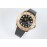 Rolex Sapphire Crystal Rubber Strap Watch Black