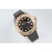 Rolex Sapphire Crystal Rubber Strap Watch Black