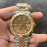 Rolex 3235 Movement Steel Strap Watch Gold