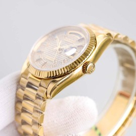 Rolex Tw Factory 316 Steel Diamond Dial Watch Gold