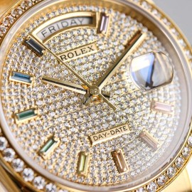 Rolex Tw Factory Diamond Dial 316 Steel Watch Gold
