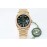 Rolex 36mm Green Dial Steel Strap Diamond Watch