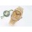 Rolex 36mm Gold Dial Steel Strap Diamond Watch