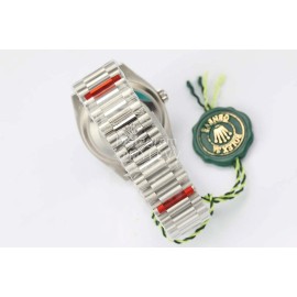 Rolex Steel Strap 36mm White Dial Diamond Watch