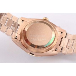 Rolex Steel Strap 36mm Dial Diamond Watch Brown