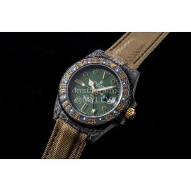 Rolex Soft Brown Strap Multifunctional Watch 