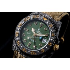 Rolex Soft Brown Strap Multifunctional Watch 