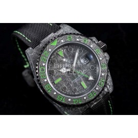 Rolex Soft Black Strap Multifunctional Watch 