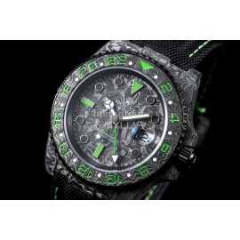 Rolex Soft Black Strap Multifunctional Watch 